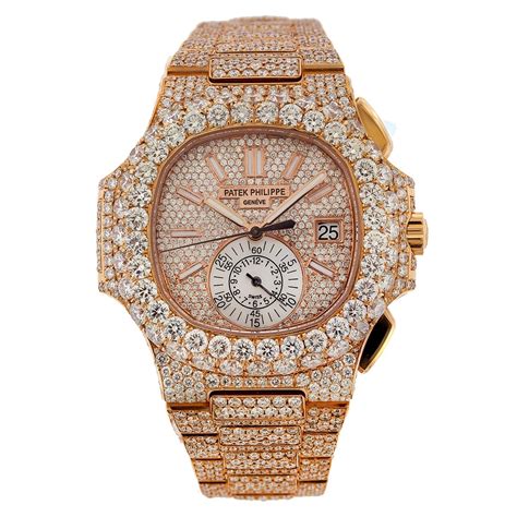 patek philippe iced out|patek philippe gold nautilus price.